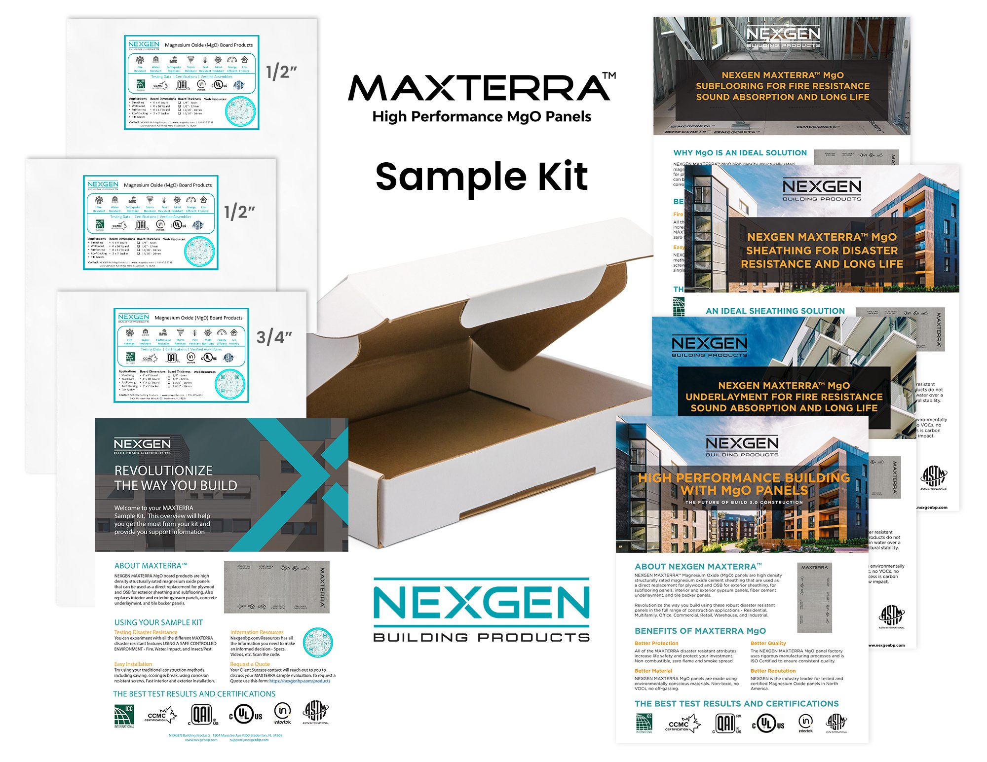 MAXTERRA Sample Kit Image with box